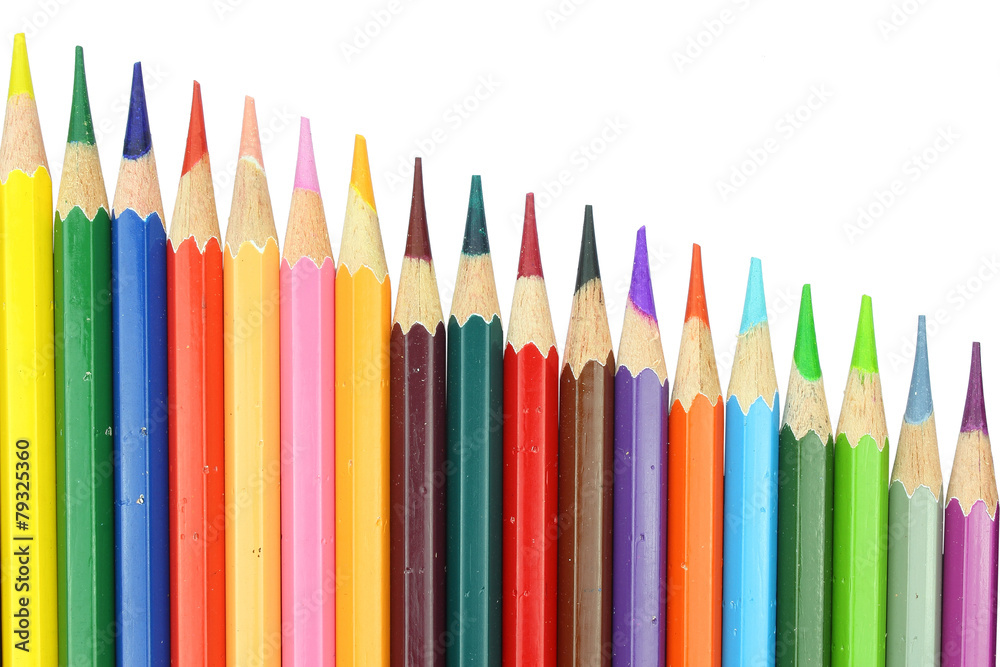 layout chart style colour pencils isolated on white background layout chart style colour pencils isolated on white background