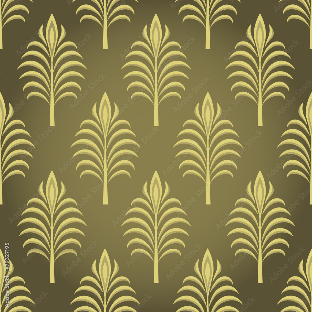Luxury ornamental  leaf  wallpaper pattern.