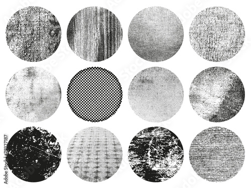 set of 12 highly detailed circular vector textures
