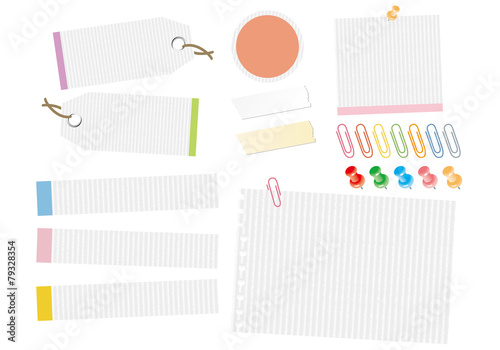 vintage memo Vector