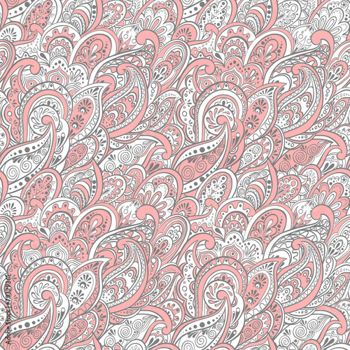colorful paisley seamless pattern