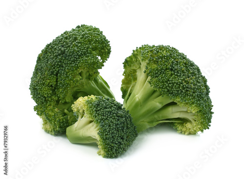 Fresh broccoli isolated on a white background