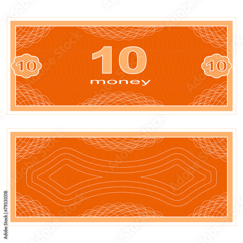 Play money. Ten