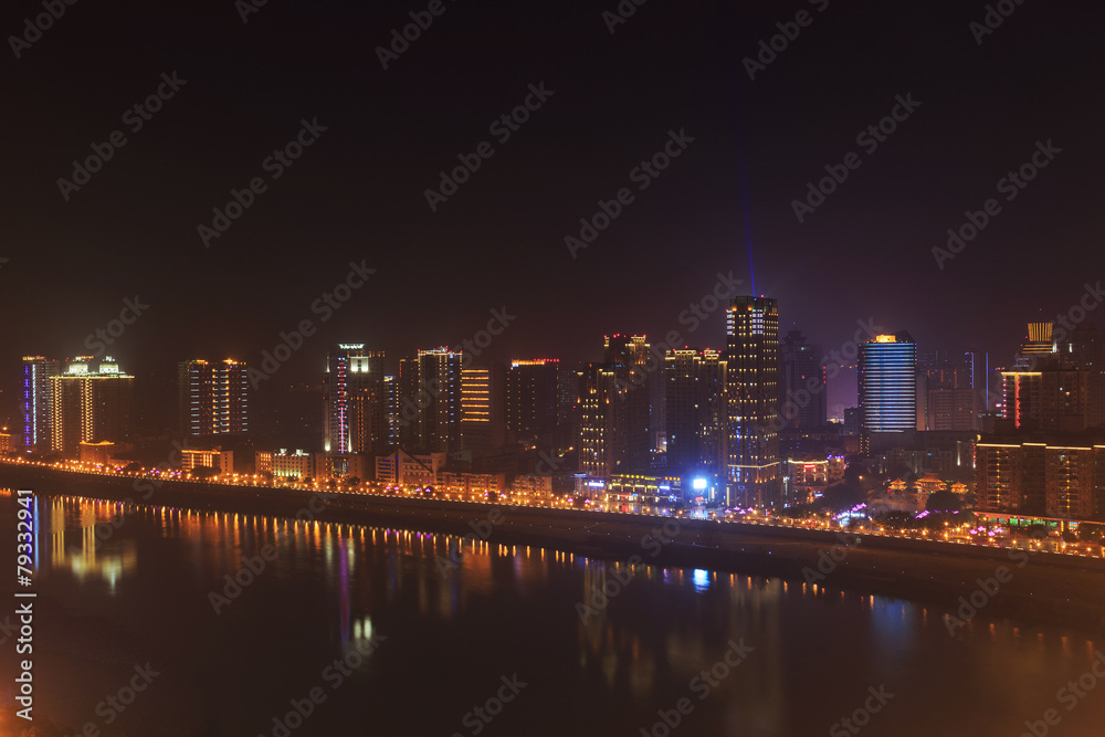 Obraz premium modern city at night
