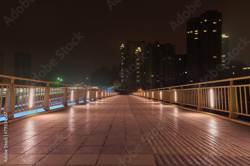 modern bridge at night © xiefei