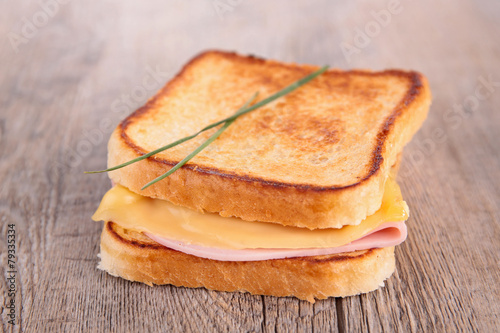 sandwich, croque monsieur