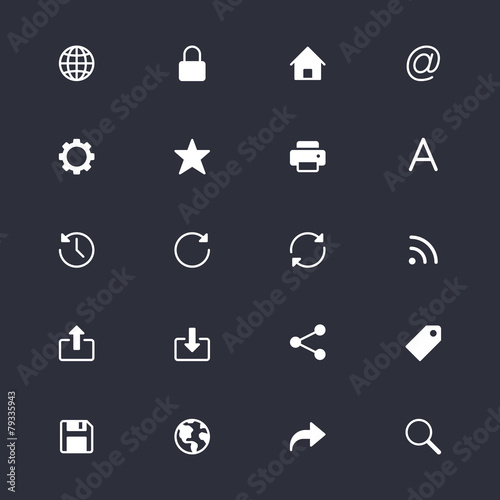 Web simple icons