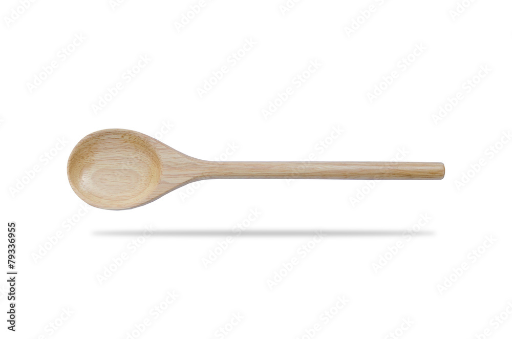 Wooden spoon isolated on white Wooden spoon isolated on white