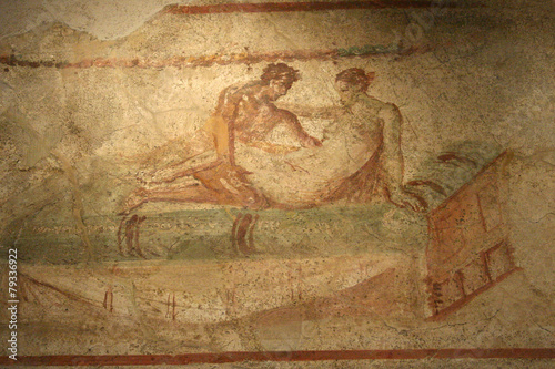 Pompeii fresco, Naples (Italy)