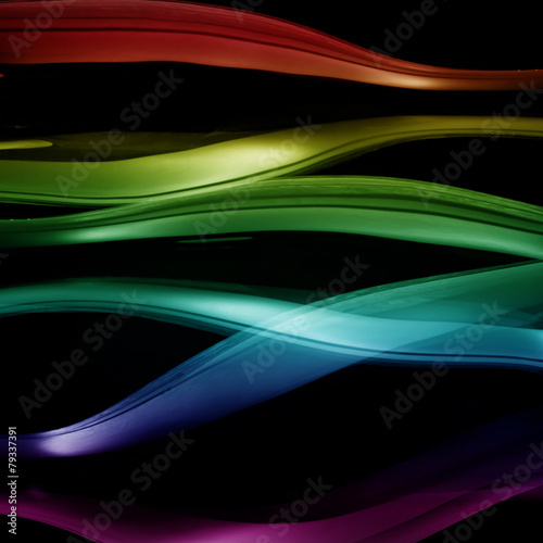 Colorful curve abstract.