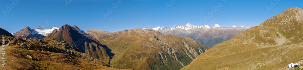 Swiss Alps, View from Nufenen pass