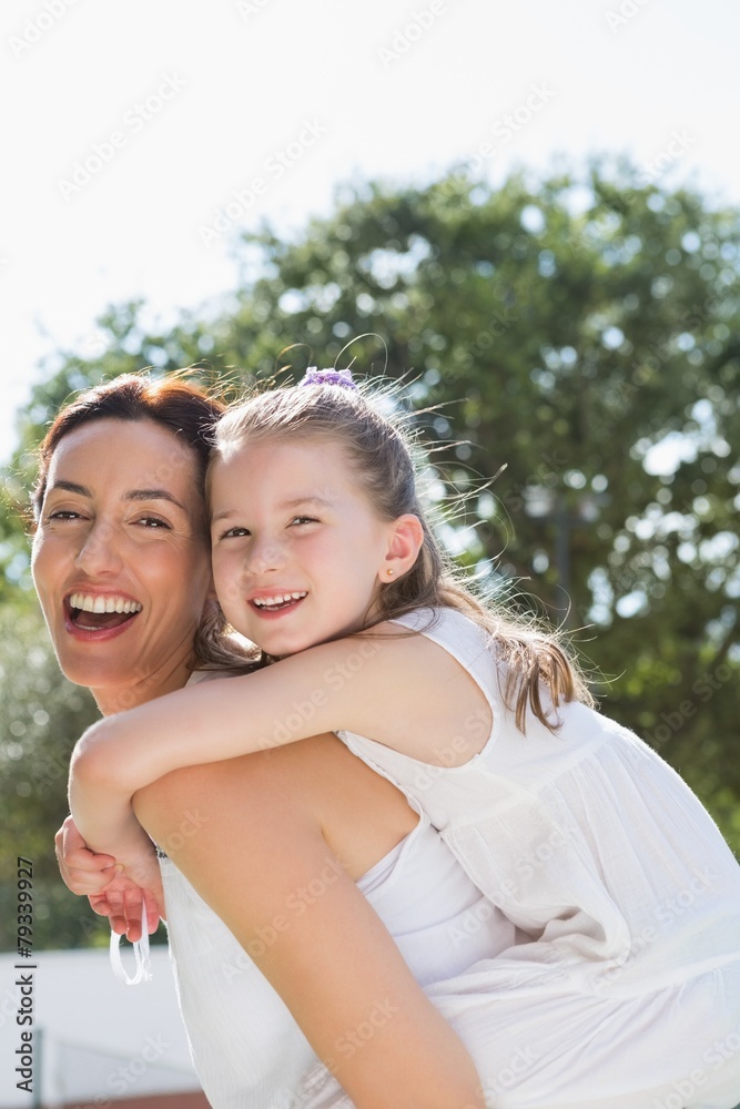 Fototapeta premium Mother and daughter having fun