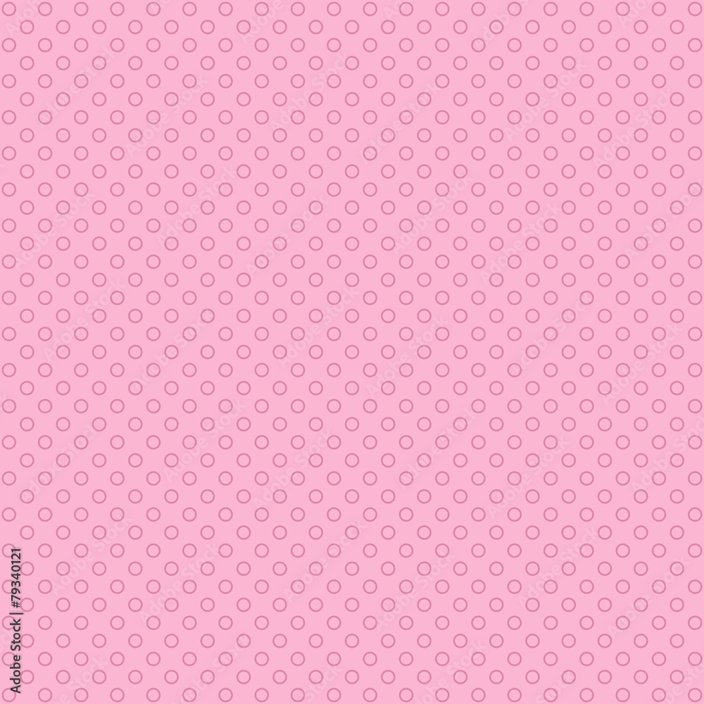 Pink olka seamless vector pattern.