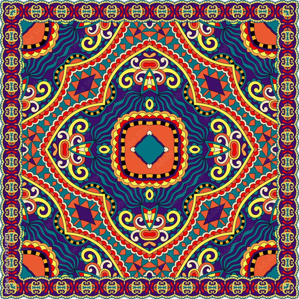 silk neck scarf or kerchief square pattern design silk neck scarf or kerchief square pattern design
