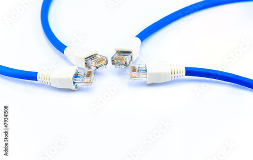Blue UTP LAN cable
