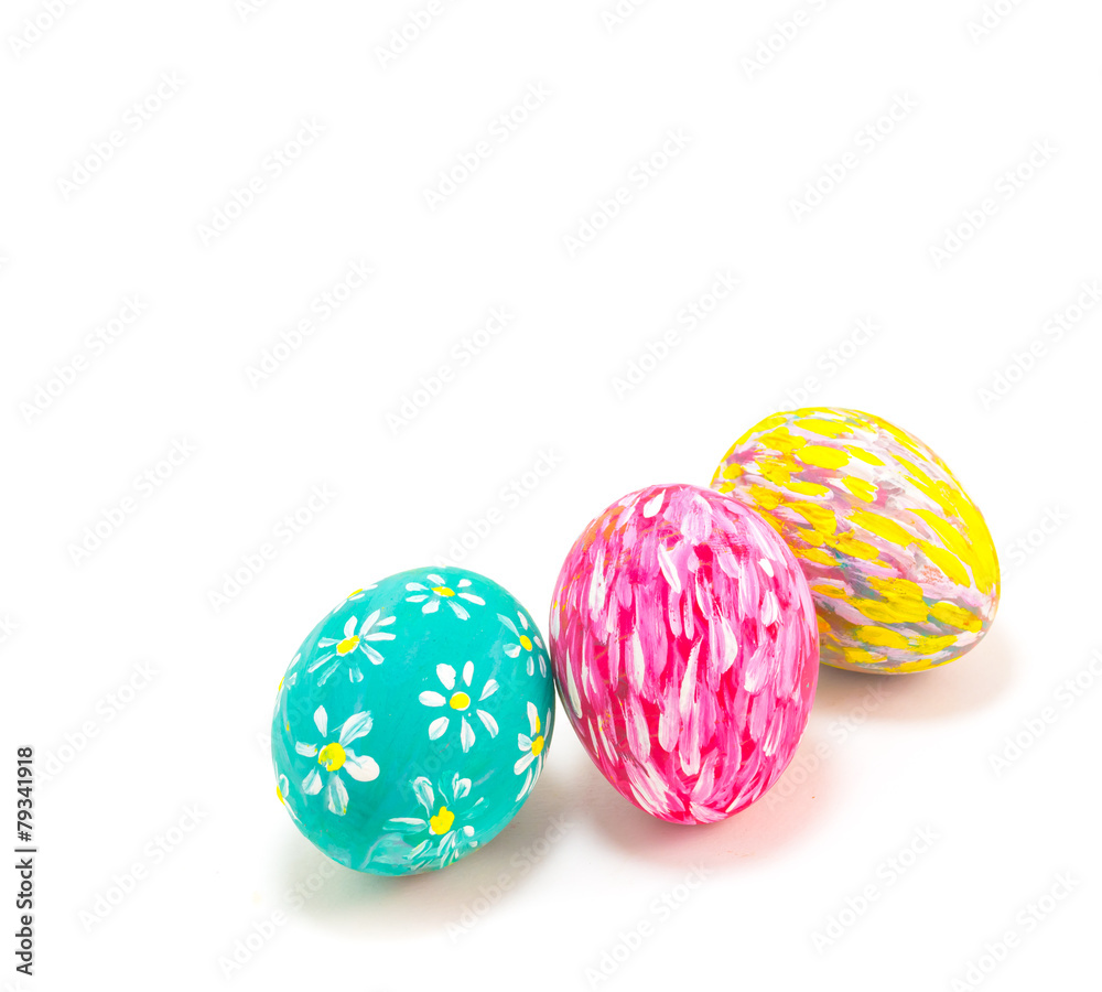 Easter eggs isolate on white background. Easter eggs isolate on white background.