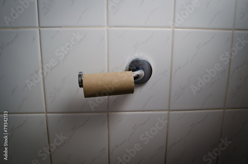 Empty toilet roll