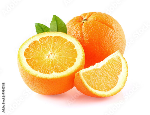 Orange fruit in closeup