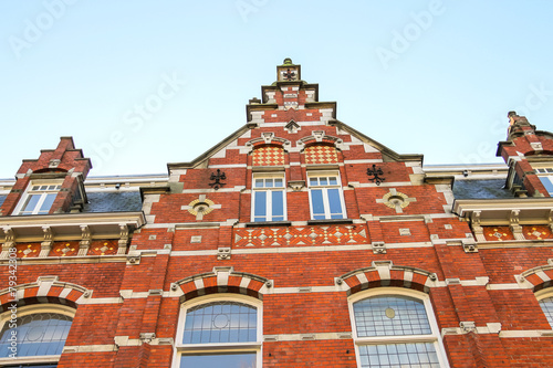 The facade of a beautiful home in the Dutch town Den Bosch.