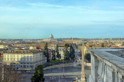 Rome skyline panorama cityscape