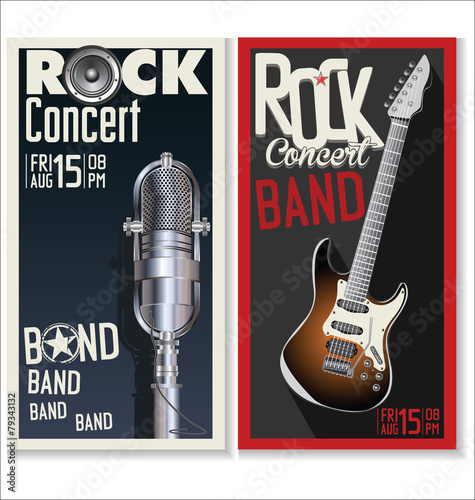 Rock festival design template
