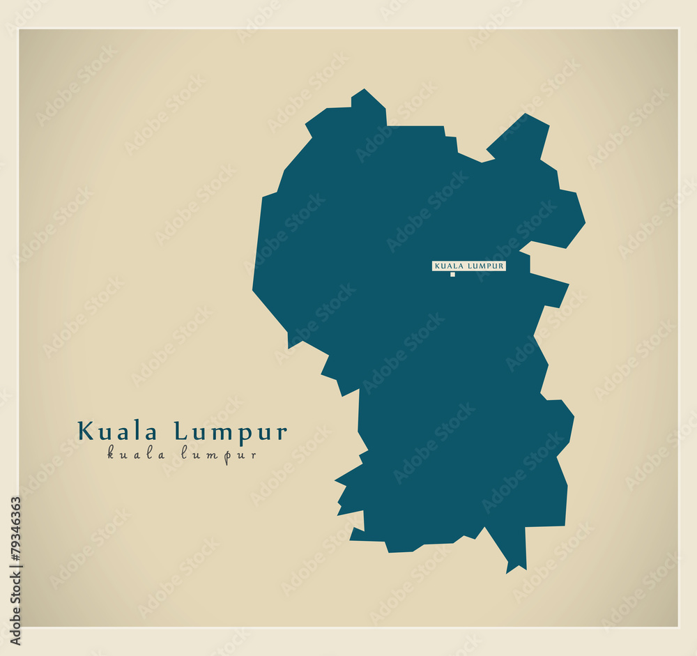Modern Map - Kuala Lumpur MY