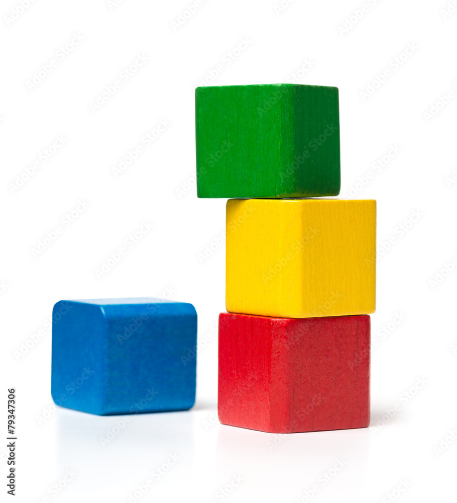 Instable Toy Block Tower Instable Toy Block Tower