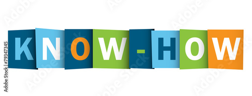 "KNOW-HOW" Letter Collage (professional knowledge expertise) © Web Buttons Inc