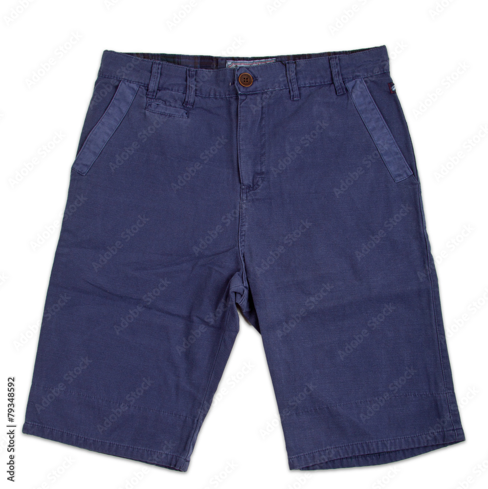 Men's shorts isolated on white background Men's shorts isolated on white background