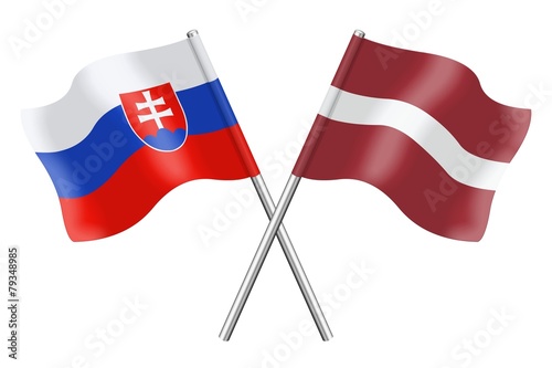 Flags: Slovakia and Latvia Free Download Flags: Slovakia and Latvia - GFXLoad