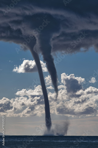 Tornados over the mediterranean sea #79350520