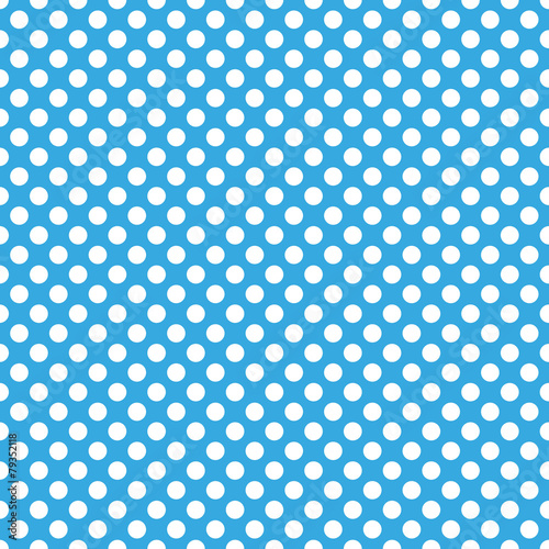 Seamless blue polka dot