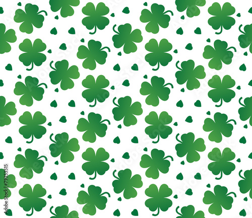 Bright seamless texture of leaves clover