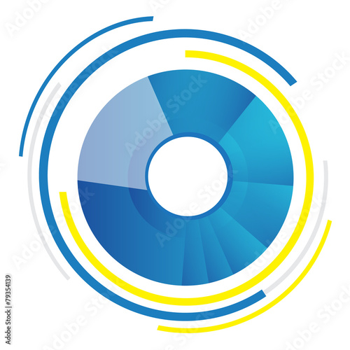 technology circles vector background