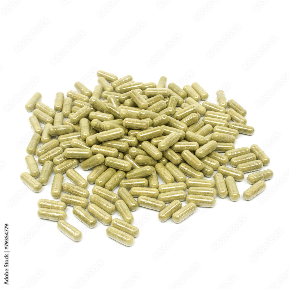 Herbal medicine put on white. Herbal medicine put on white.