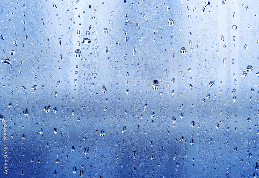 Drops on the windowpane Drops on the windowpane