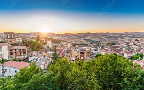 Sicilian picturesque village,San Michele di Ganzaria. © Laure F