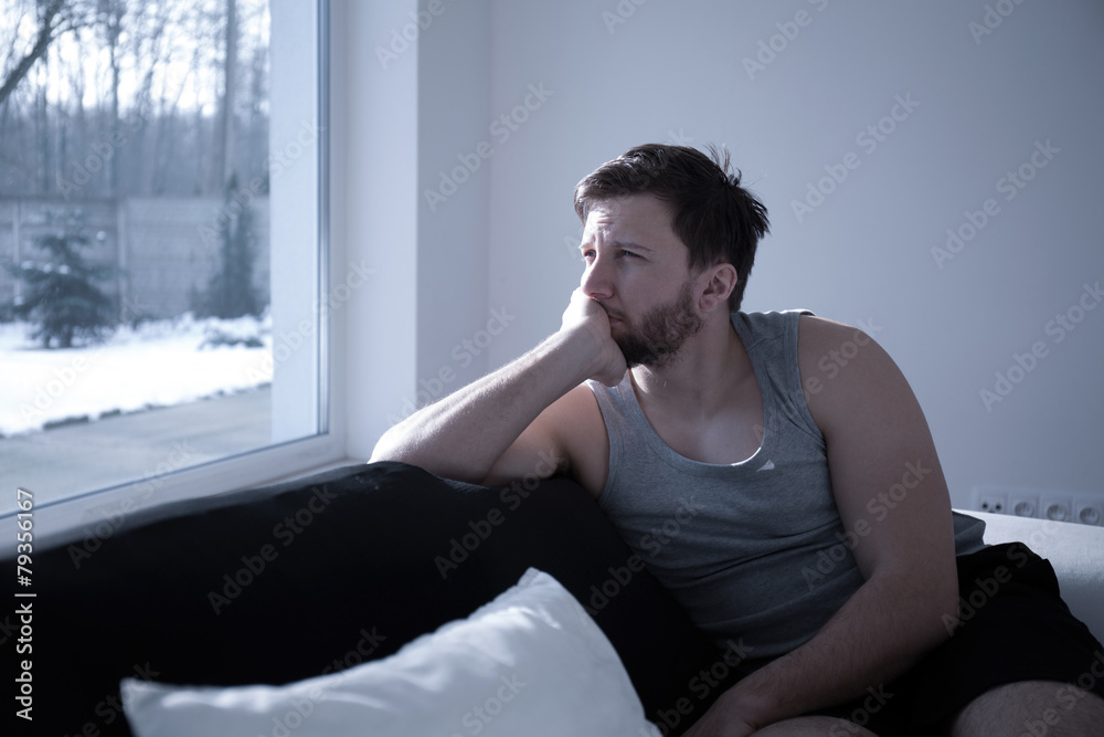 Man waking up early Man waking up early