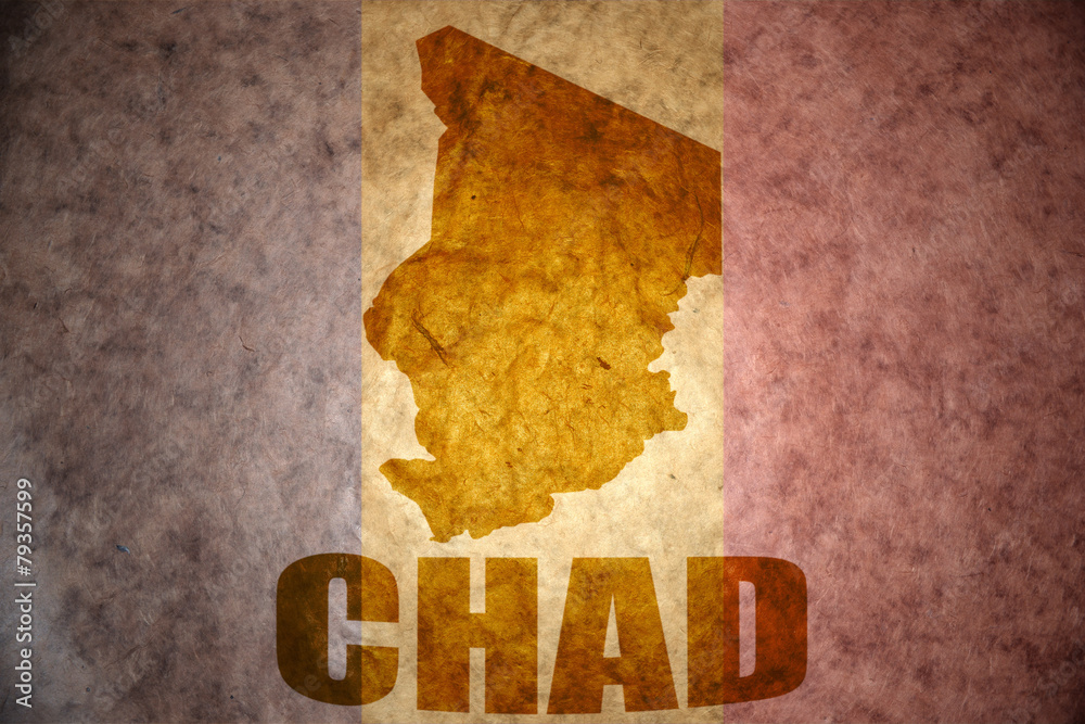 Fototapeta premium chad vintage map