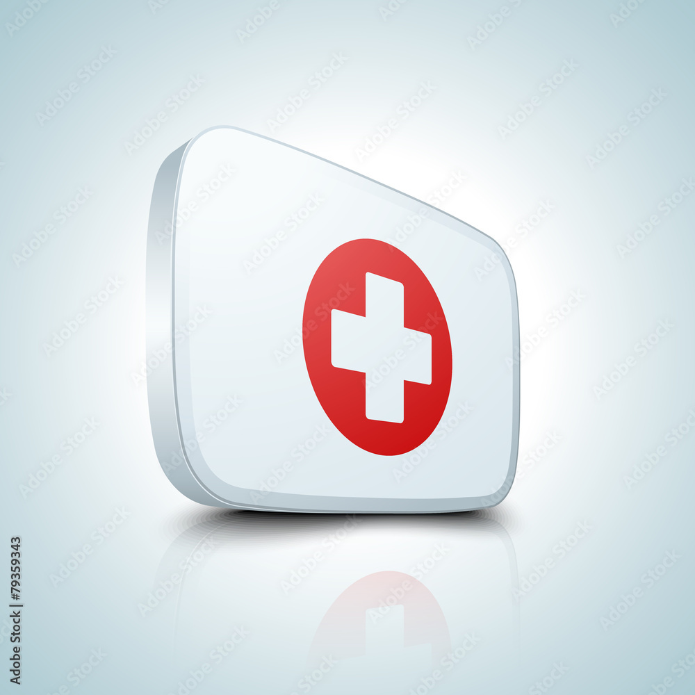 Fototapeta premium Medical button