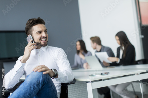 Young man in the office
