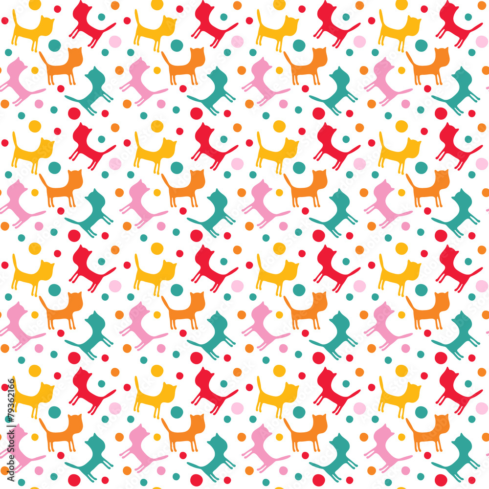 Seamless pattern of cats Seamless pattern of cats