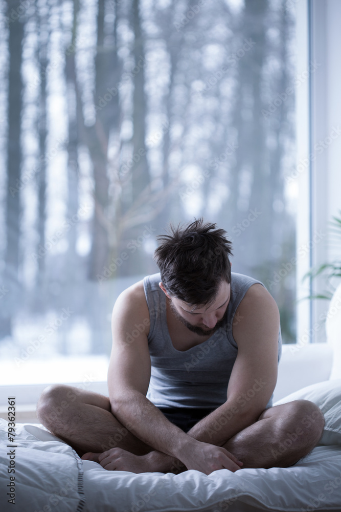 Despair young man Despair young man