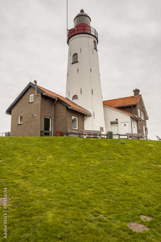 Lighthouse in Urk town - Netherlands.