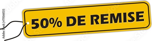 bouton 50% de remise