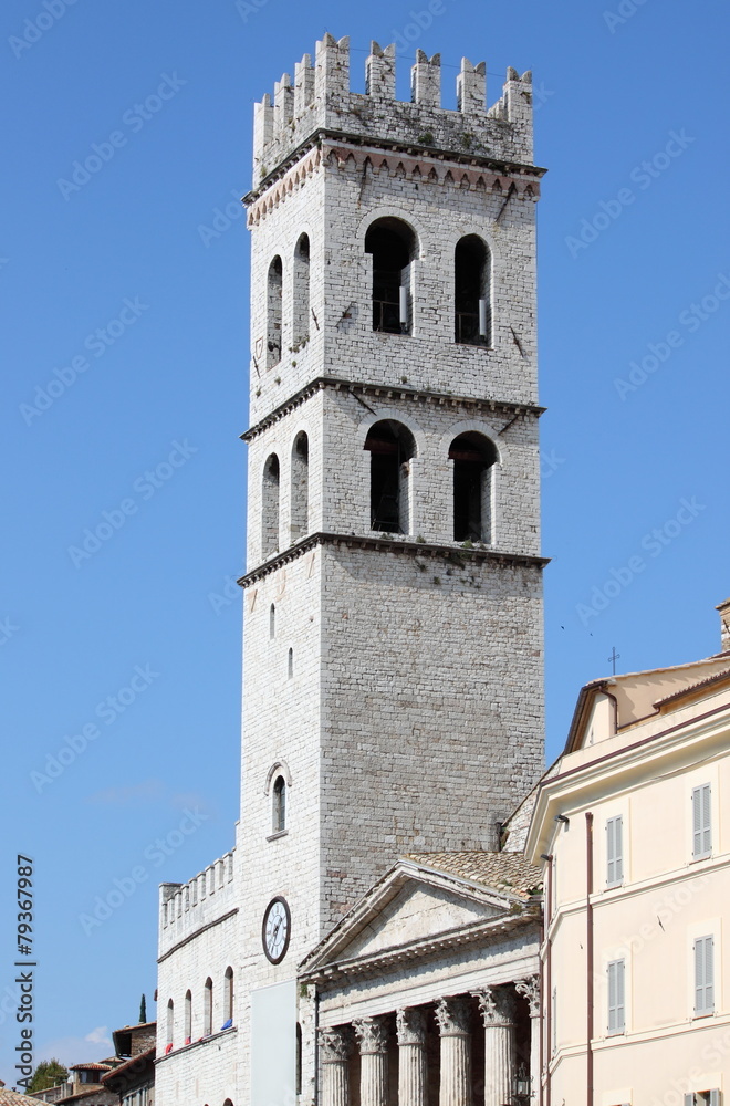 Tower of the People in Assisi, Italy