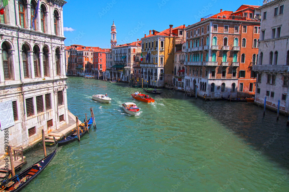 Grand Canal from Ponte di Rialto bridge, Venice