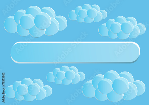 Page 2of 5  Mock-up for Infographic with Round Clouds.