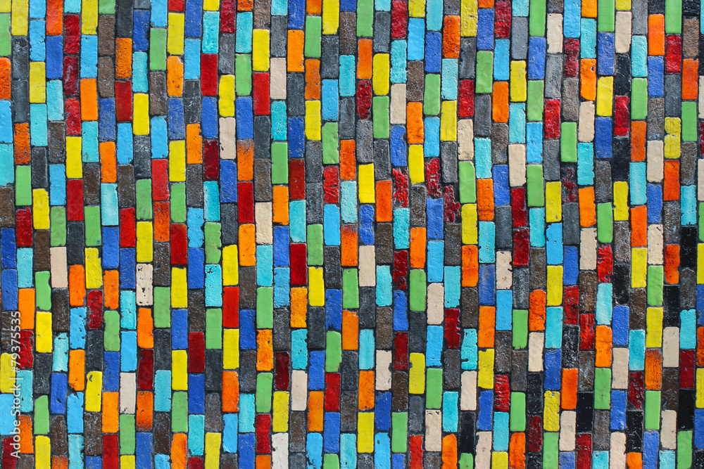 Colorful of brick Wall Background Colorful of brick Wall Background