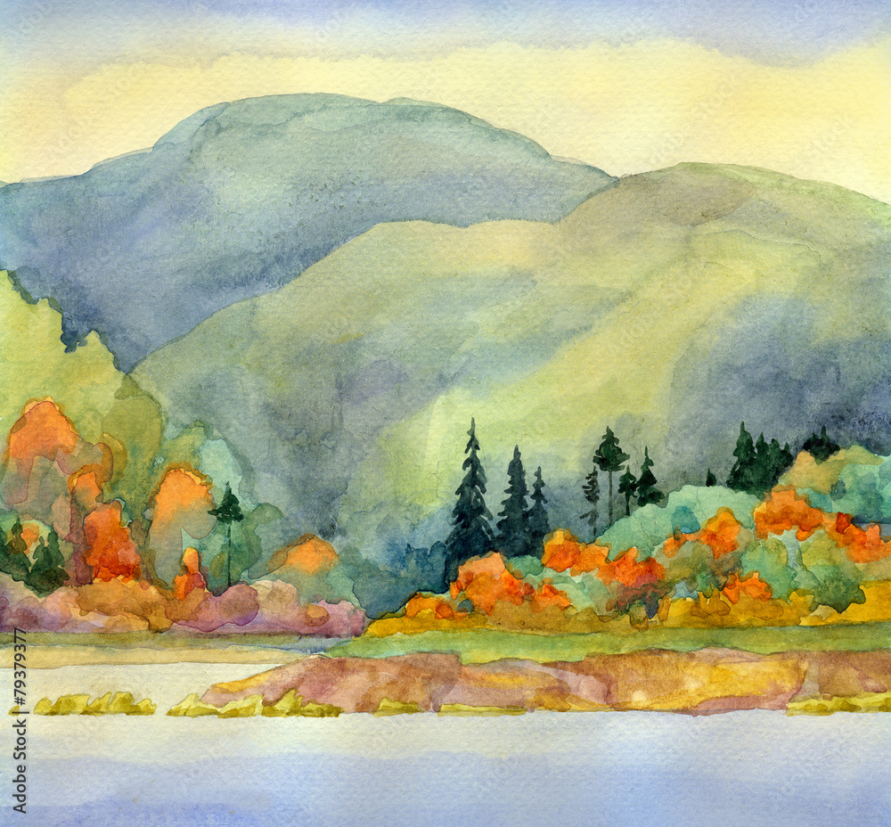 Obraz premium Autumn Lake